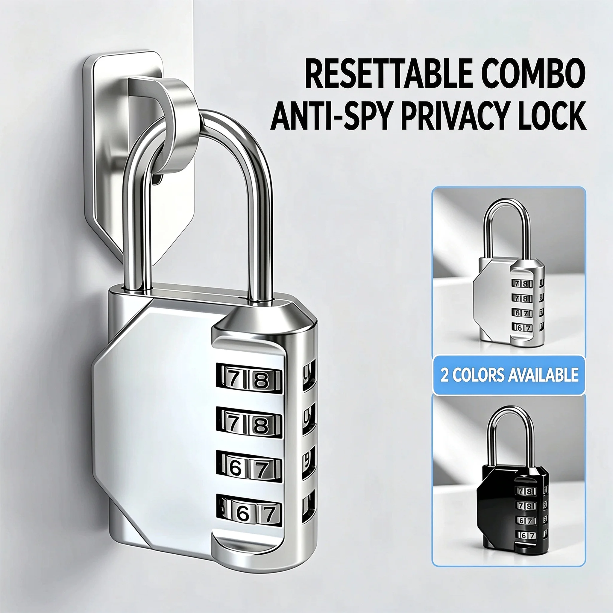Combination Padlock Small Portable Password Lock for Luggage Locker Gym School Dormitory Storage Cabinet Travel Security Lock