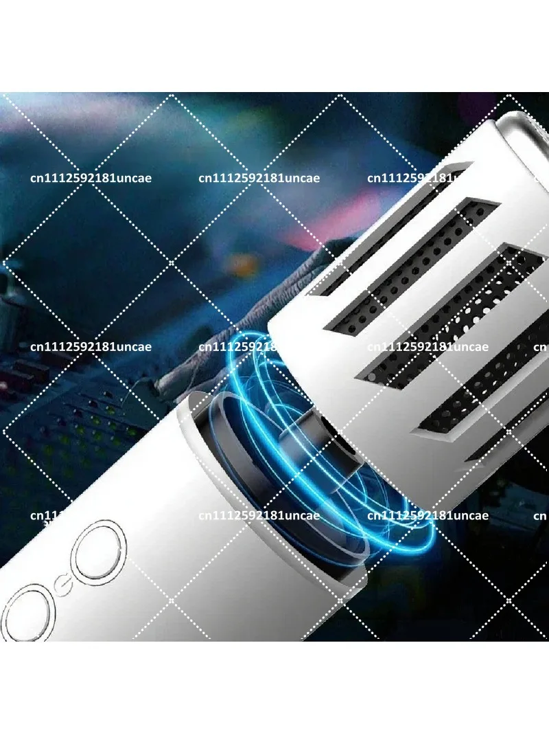Wireless Bluetooth Speaker with Built-in Microphone, Portable Karaoke Machine for Phone, Large Battery, Live Broadcast Ready