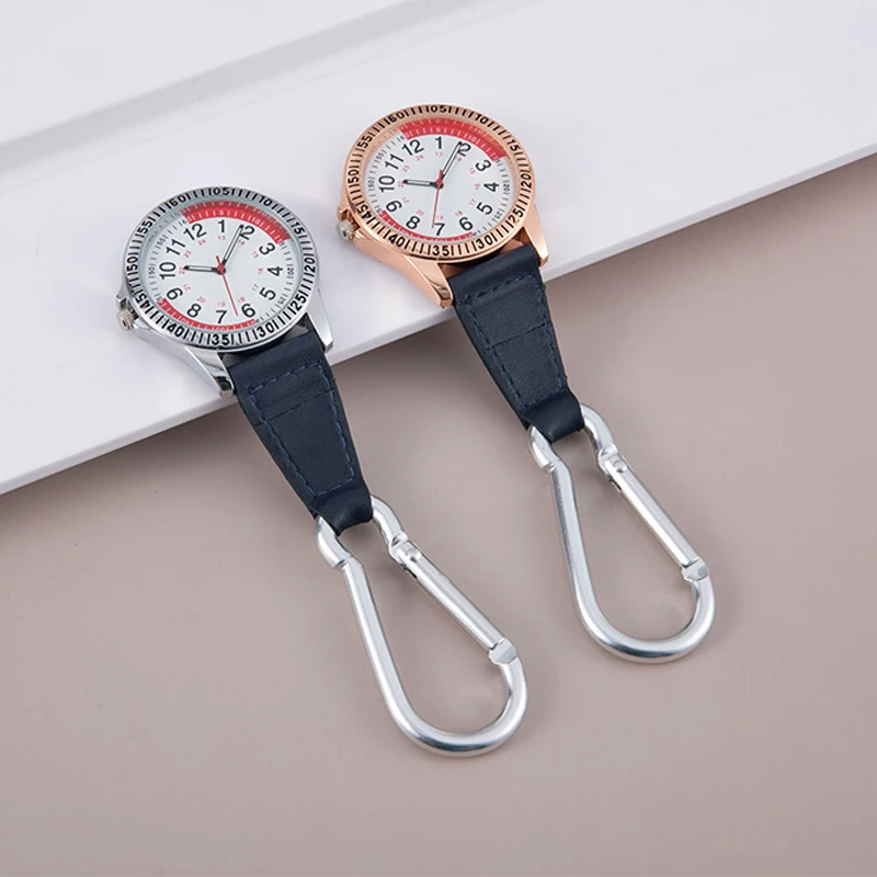 Relojes de bolsillo deportivos, reloj de mosquetón Fob, gancho de cinturón de diseñador, relojes de regalo para médicos, paramédicos, personal de ambulancia, Chefs