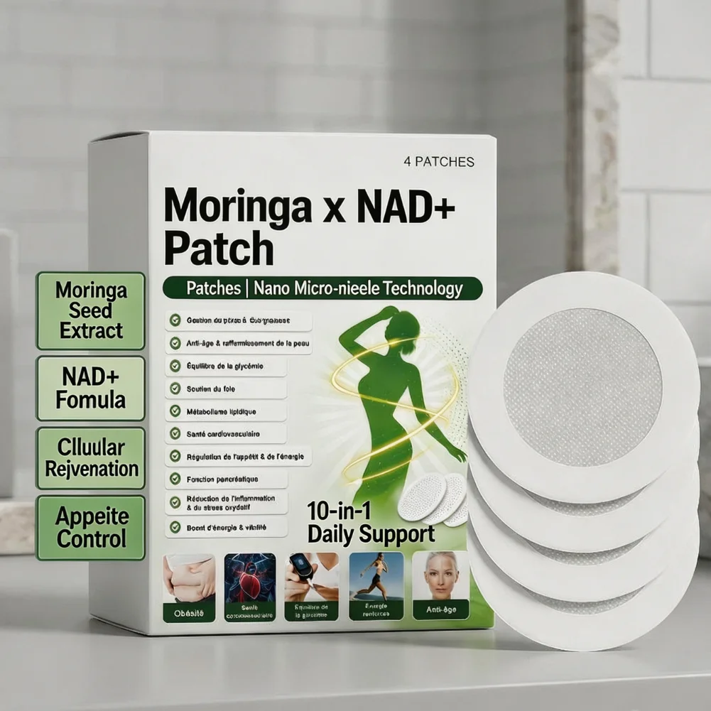 Moringa Seed Extract NAD+ Microneedle Patches Nano Microdart Body Care Stickers Overnight External Skin Use For Men Women