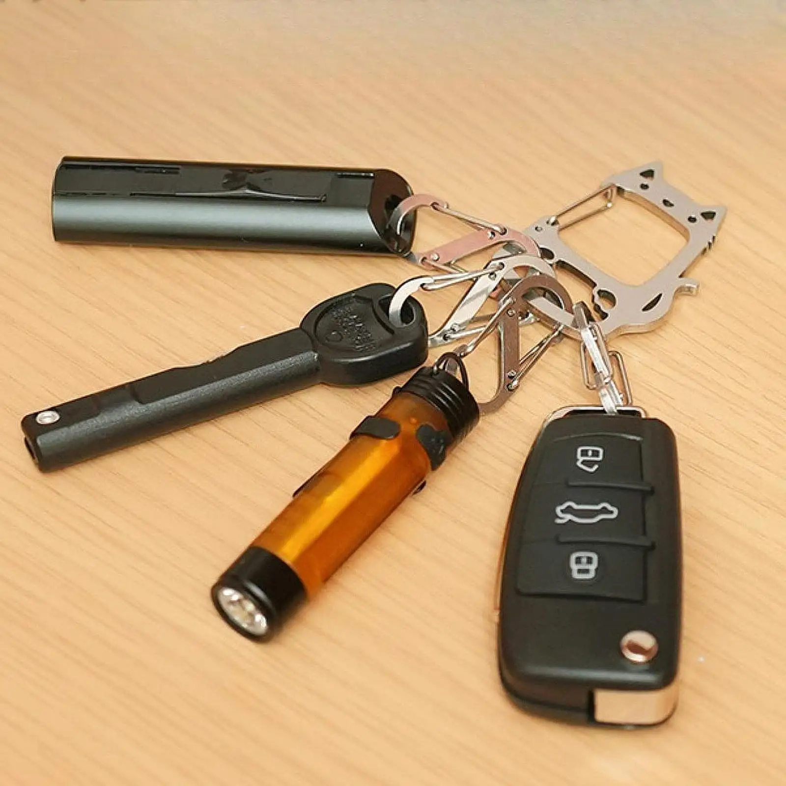 

Металлический брелок для ключей, подарочный портативный премиум-класса, предметы первой необходимости Lucky