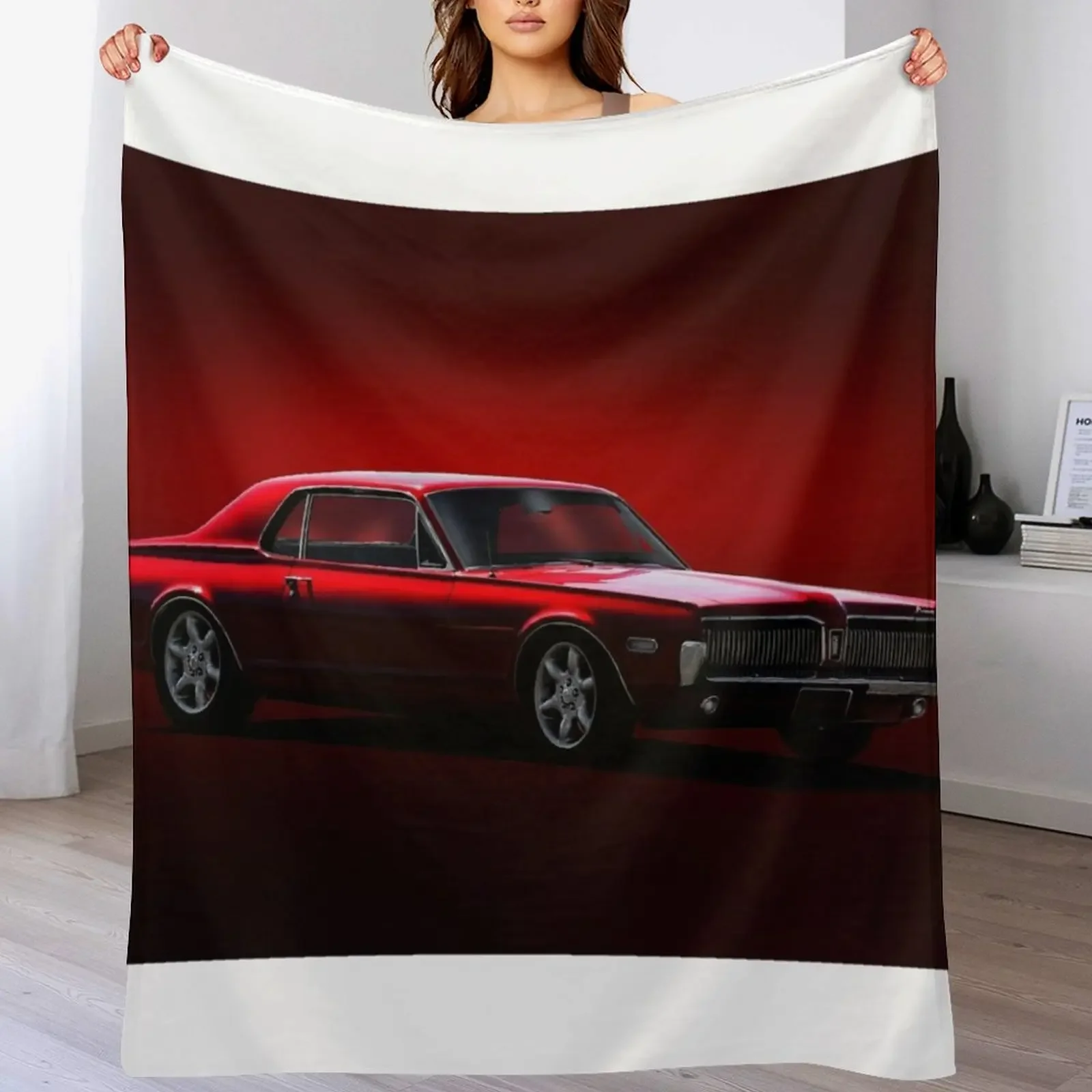 

1968 Mercury Cougar Throw Blanket Cozy Sofa Blanket for TV Watching Napping