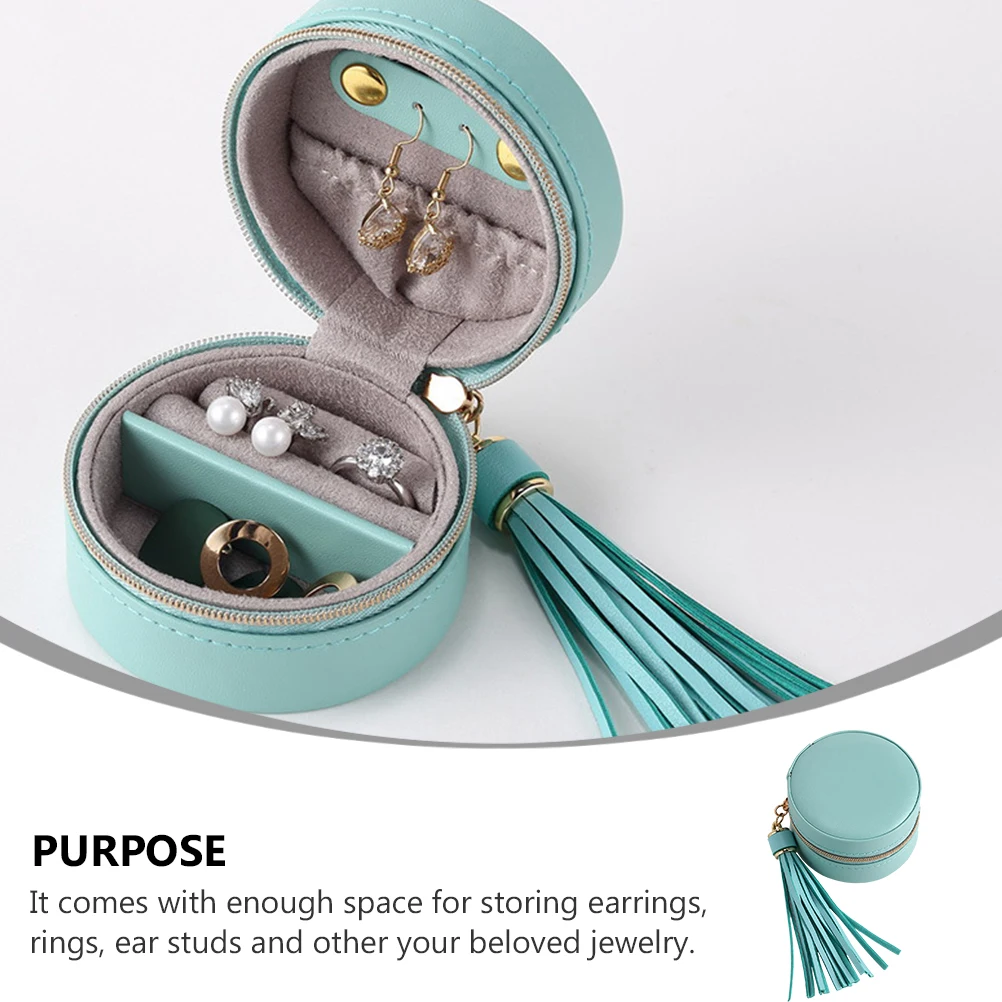 

Earrings Box Portable Jewelry ganizer Lightweight Compact Home Travel Portable Jewelry Storage Box Gift Idea Container