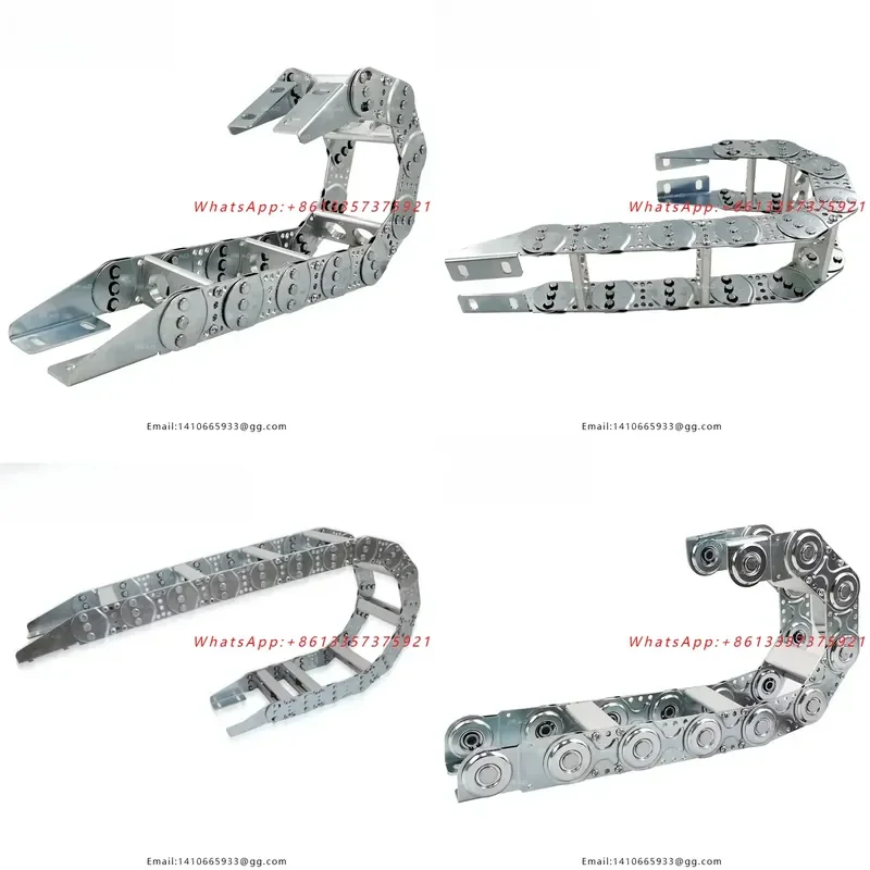 Industrial flexible drag chain stainless steel cable protector