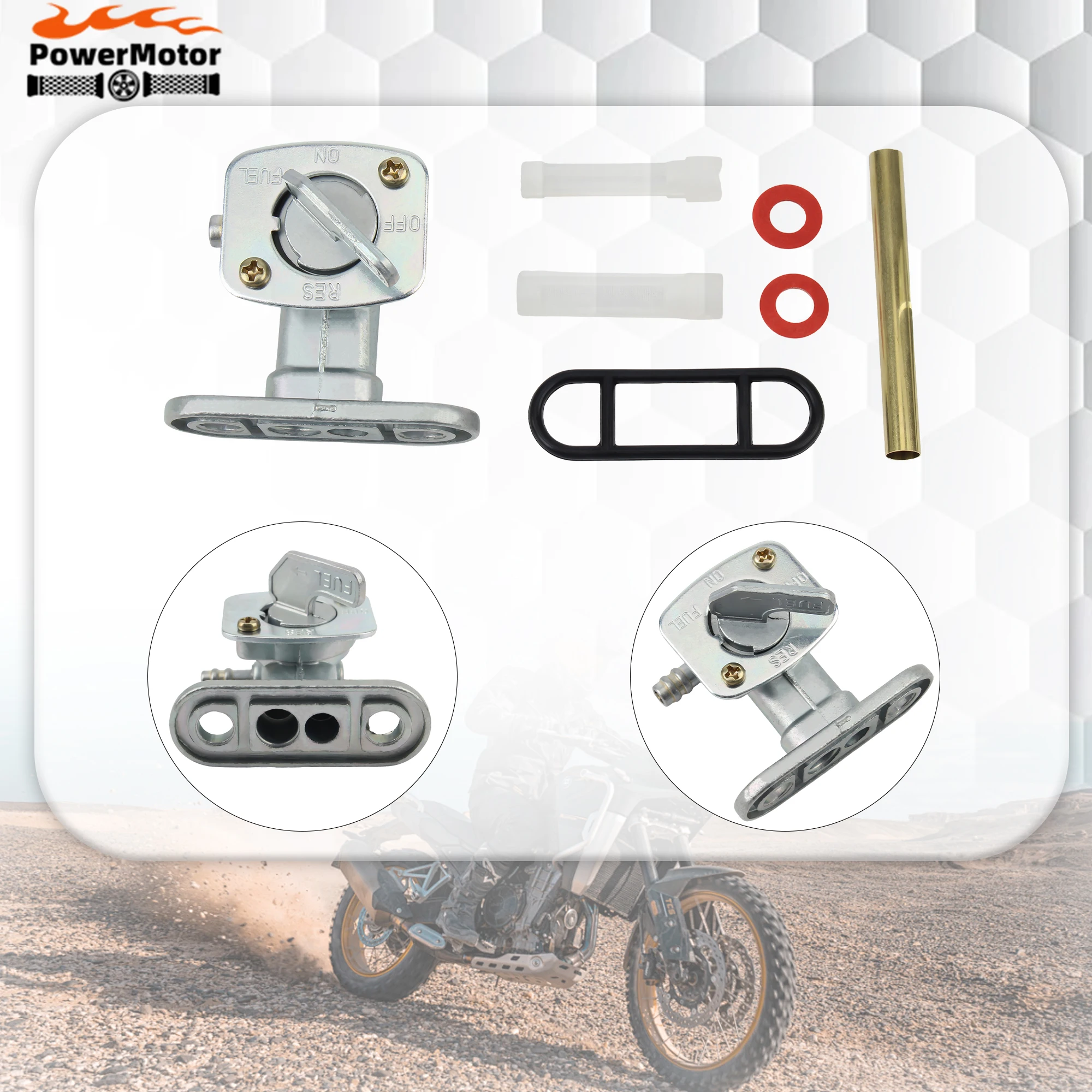 

Gas Fuel Petcock Valve Swith Tap for Yamaha Moto-4 YFM 250 350 400 660 Raptor TTR 90 125 230 YFS200 YFZ350 LTZ400 DR