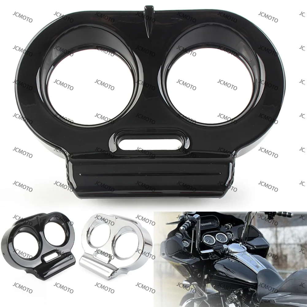 

Хромированный/глянцевый черный для Harley Davidson 1998-2013 Road Glide FLTRX FLTRU, крышка датчика мотоцикла, корпус Nacelle, обтекатель
