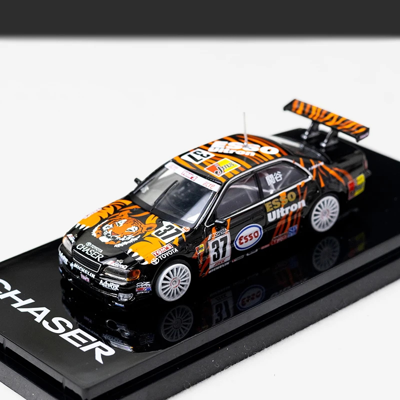 IG x Hobby Japan 1:64 Toyota ESSO TOM Chaser 98 JTCC hj نموذج سيارة مصنوع من خليط معدني، لعبة للأولاد، زخرفة قابلة للجمع للبالغين. #4