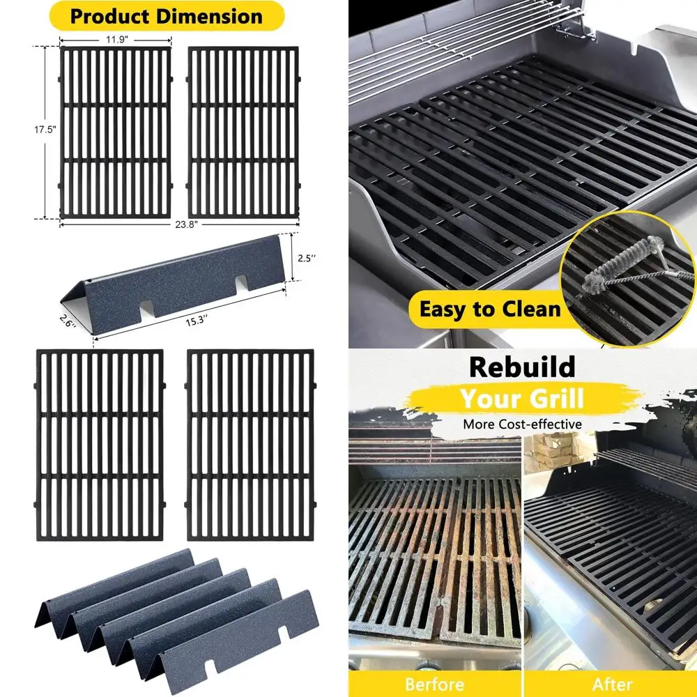 

Weber Spirit & II 300 Series Grill Replacement: Grates 7638, Flavorizer Bars 7636, Front Control for E310, E320, E330, S310, S32