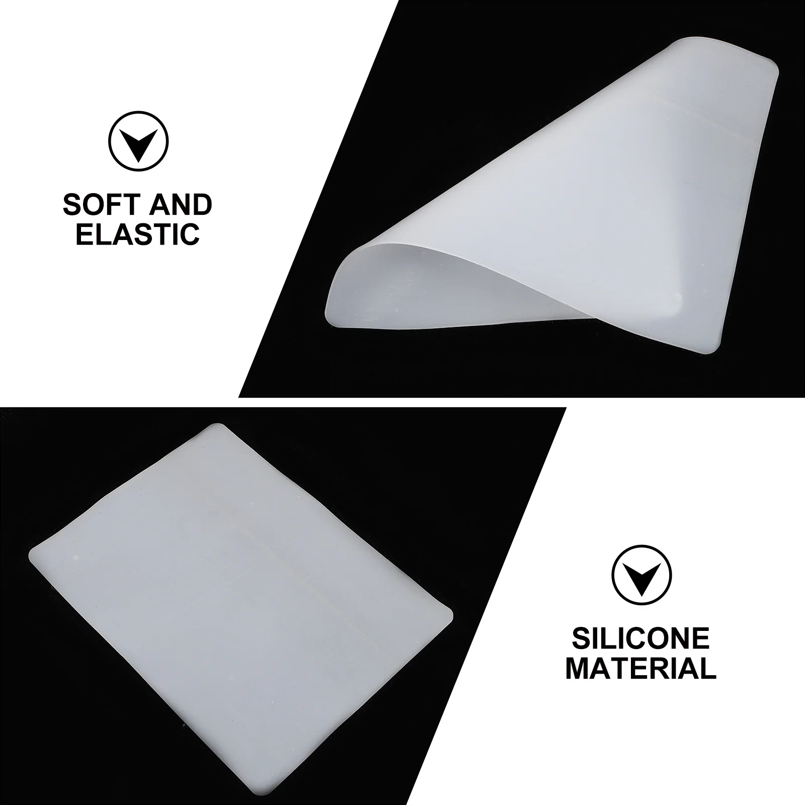 

4Pcs Tattooing Practice Skin Silicone Material for Eyeliner Body Art Training Artists Supple Elastic Fake Skin Sheet