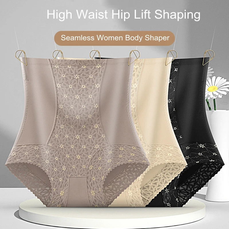 Women High Waist Shaper Underwear Breathable Body Shaper Flat Belly Hip Lift Shaping Panties Female Tummy Control Panty New