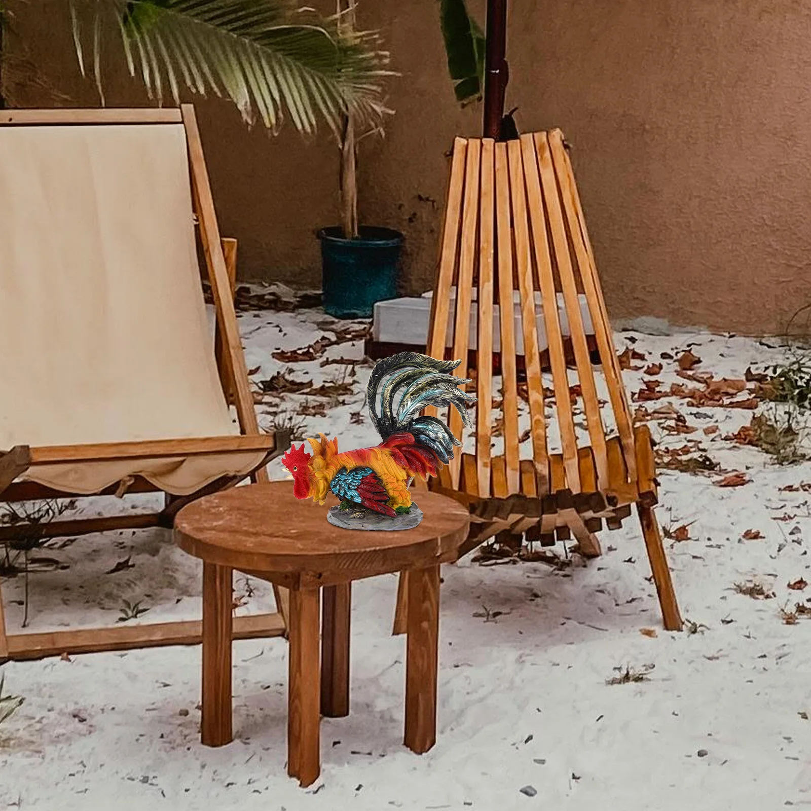 

Rooster Lifelike Garden Decor Outdoor Faux Rooster Yard Ornament Simulation Animal Statue Home Landscape Decoration