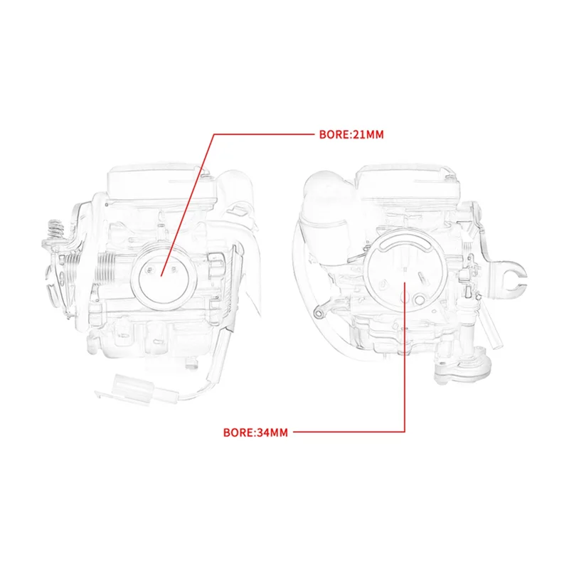 Conjunto de carburador de motocicleta A05G CM141909 para Piaggio Fly 100 4T Acessórios de carburador de motocicleta