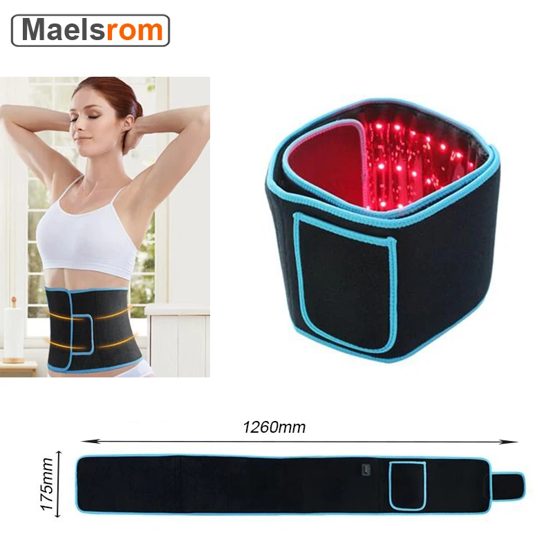 

Infrared LED Light Therapy Belt 850nm 660nm Heating Pad Massageador Muscular Back Pain Relief Burn Fat Wrap Slimming Machine