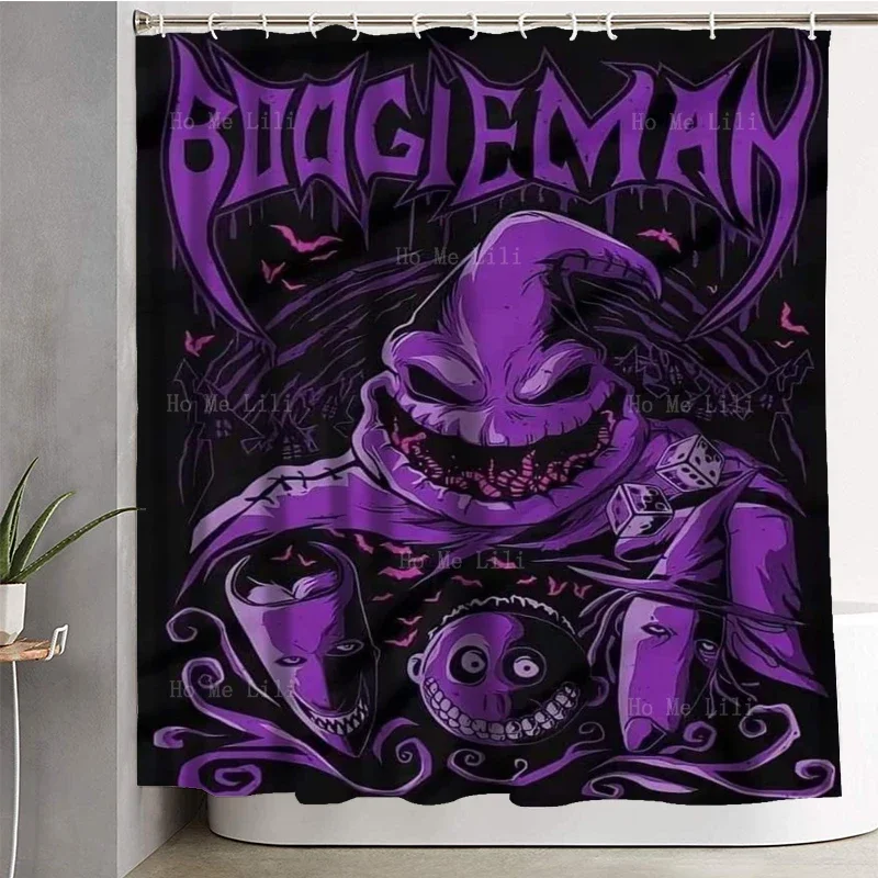 Cartoon Spider With Witch Hat Halloween Horror Evil The Monster Manual All Seeing Eye Waterproof Shower Curtain By Ho Me Lili