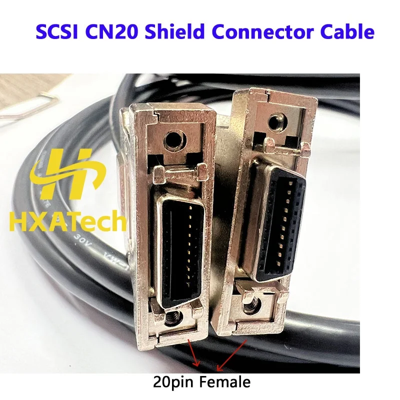 

Кабель HXATech - высококачественный 20-контактный SCSI-кабель (гнездо-гнездо) для подключения сервоприводов, CN20, для передачи данных