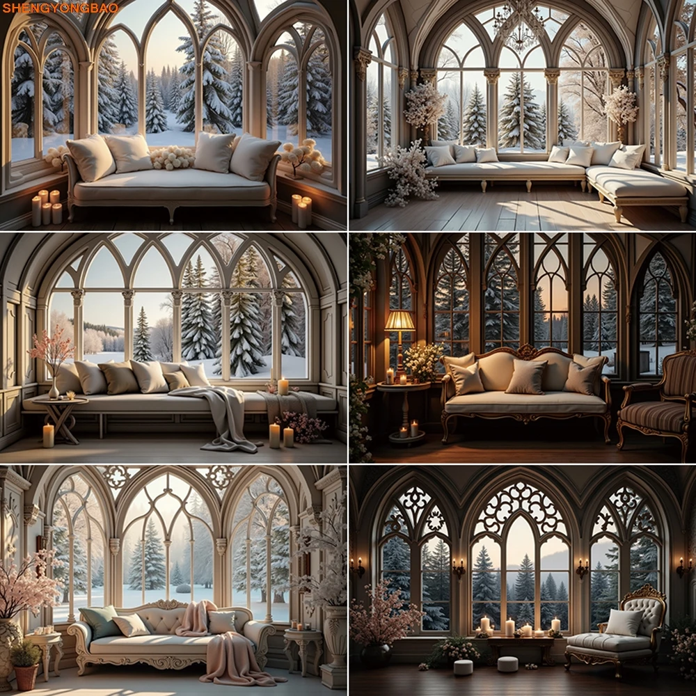 

Snow Christmas Winter White Backdrop Photography Living Room Home Photo Studio Background Photographic Photocall Props