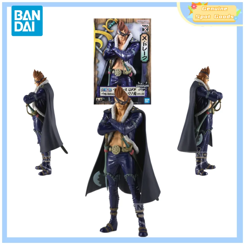 Genuine Bandai ONE PIECE DXF THE GRAND LINE MEN Drake Anime Action Figures Model Figure Collectible Gift for Toys Hobbies Kids