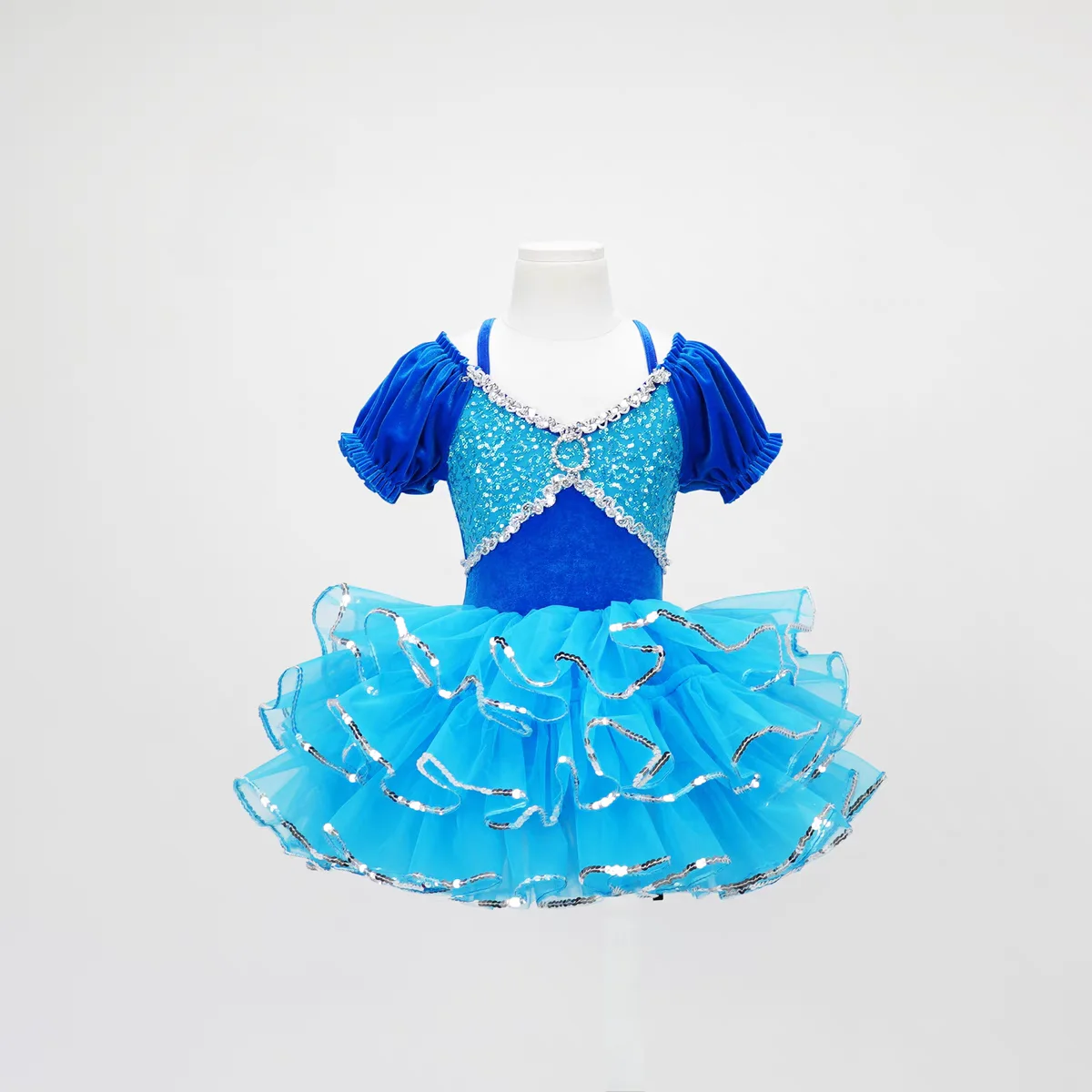 ที่กําหนดเอง Professional แจ๊สเต้นรําละตินเครื่องแต่งกายใดๆสีผู้หญิง Dancewear ประกายเลื่อมฝึกกระโปรง