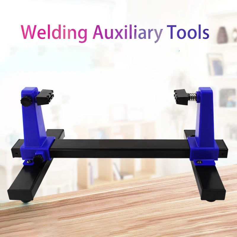 Adjustable 360° Circuit Board Holder with ESD-Safe Clamping System for Electronics Repair & DIY Projects
