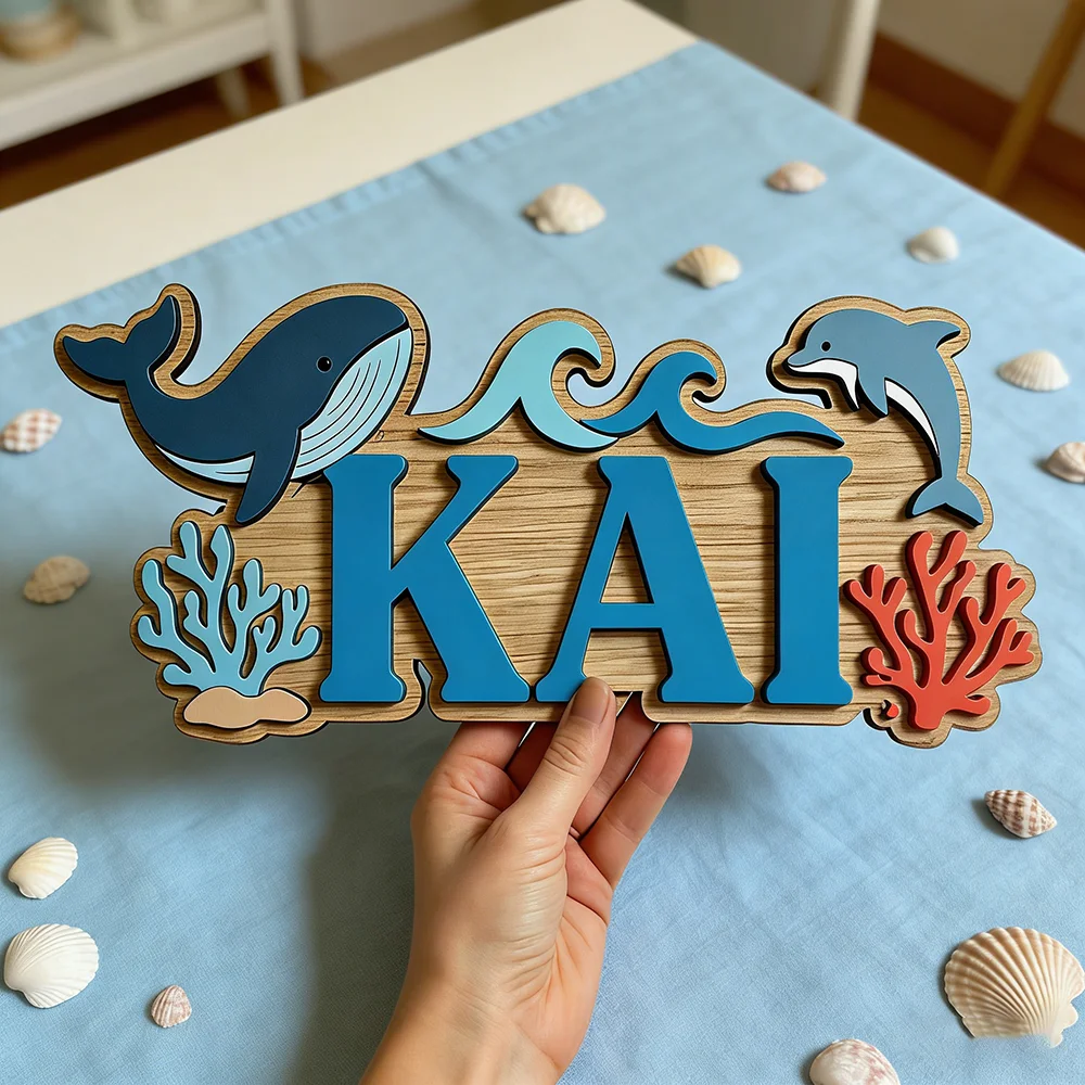 Ocean Whale Dolphin Themed Cus - огляд і ціна Baby Nursery Under The Sea Theme