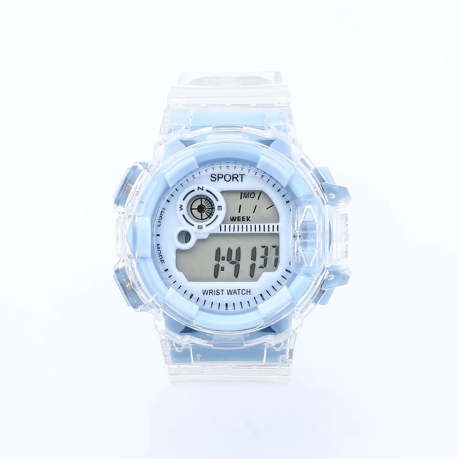 Watches Women\'s Student Party Junior High School Students Glacier White Girl Ins Sports Electronic Wristwatches Reloj Para Mujer