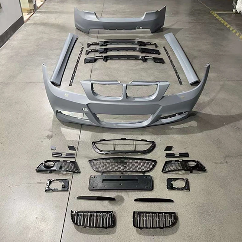 

For 3 Series E90 05-08 Mt Style Body Kit Upgrade Automotive Exterior Parts with Front & Rear Bumper Side Skirts