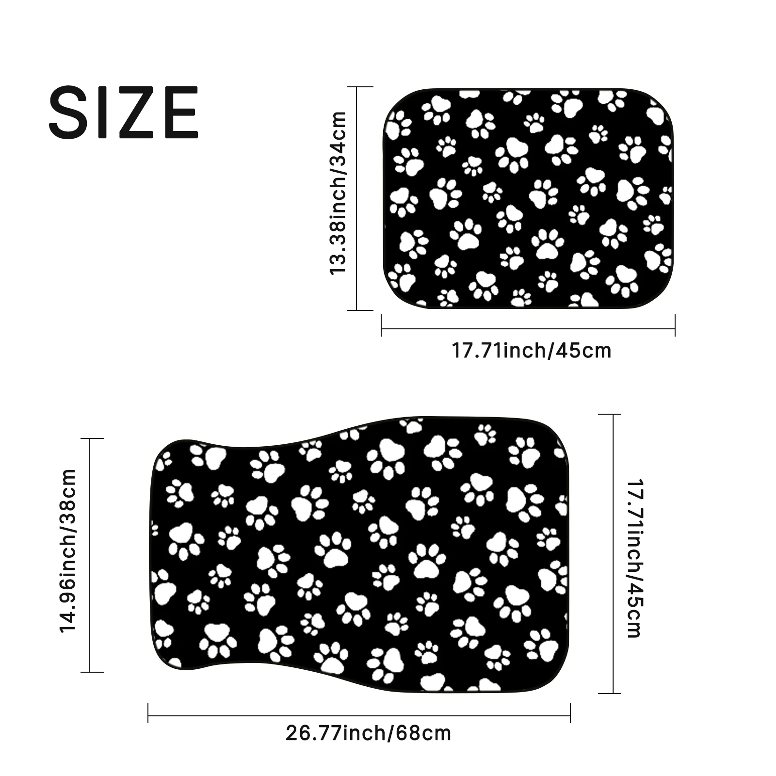 1pc Car Floor Mats Universal Car Floor Mats Carpet Non-Slip Durable Universal Vehicle All Season Car Rugs Easy to Clean