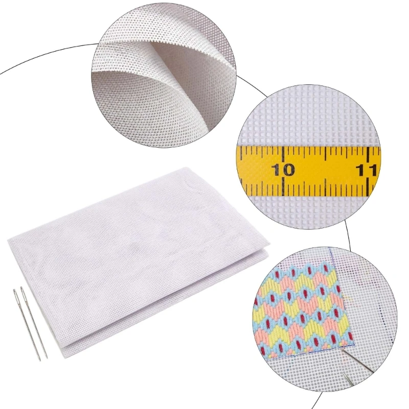 

14CT Canvas Sheets Needle Point Canvas Practical Mesh Sheets for Crafting