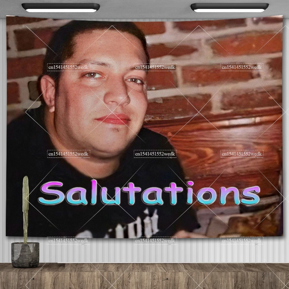 Sal Vulcano Meme Flags Wall Tapestry Funny Impractical Jokers Tapestry Aesthetic Room Decor Party Backdrops Bedroom Wallpapers