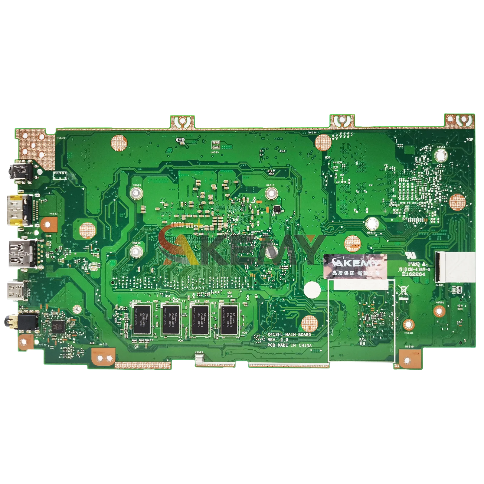 X412FA اللوحة الأم للكمبيوتر المحمول ASUS V4000U X412FAC X412F X412FJC R424F V4000F X412FL Y4200U X412FLG اللوحة الرئيسية مع وحدة المعالجة المركزية I3 I5 I7