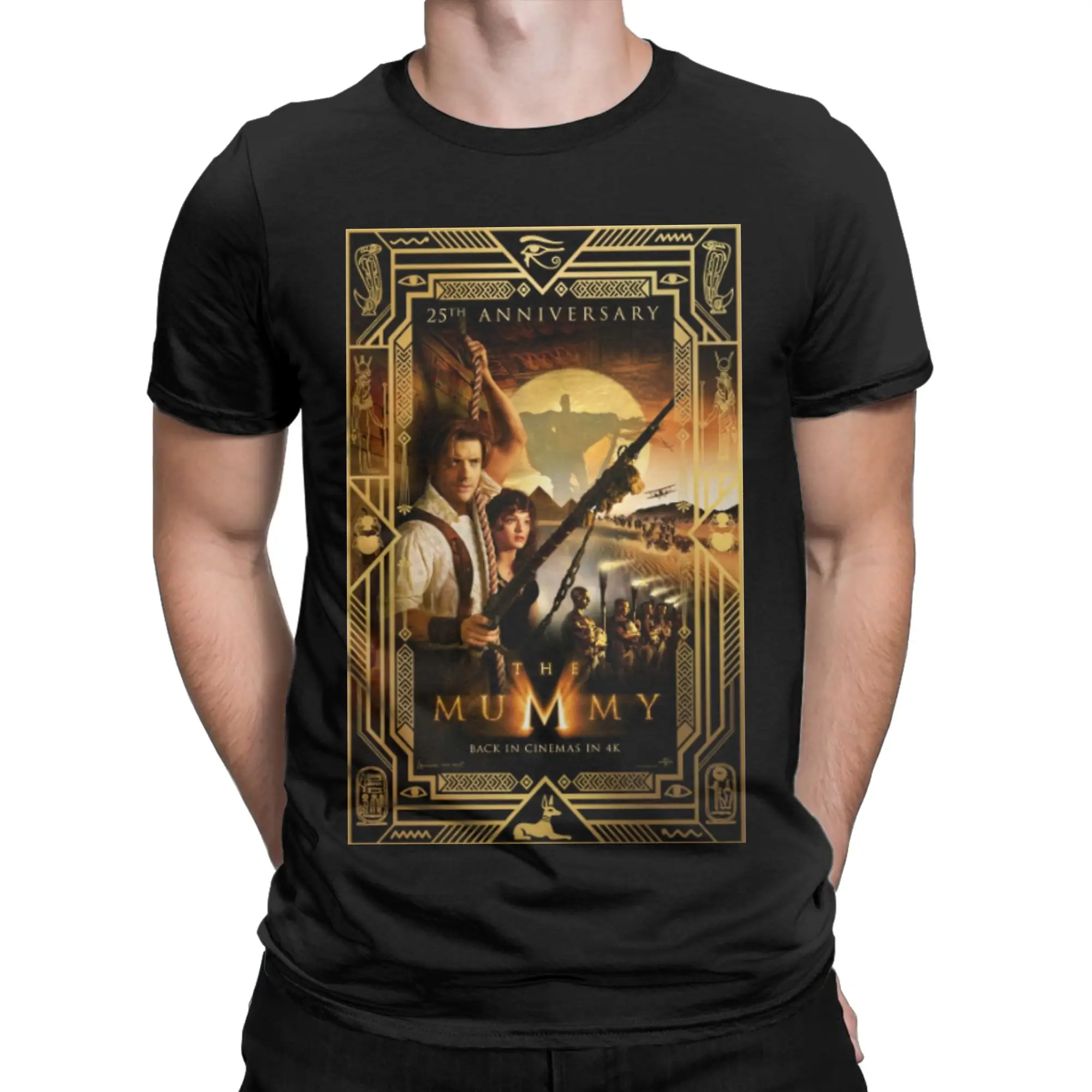 The Mummy 25th Anniversary Tshirts Men's Cotton Top Tee Streetwear  O-neck Short Sleeve