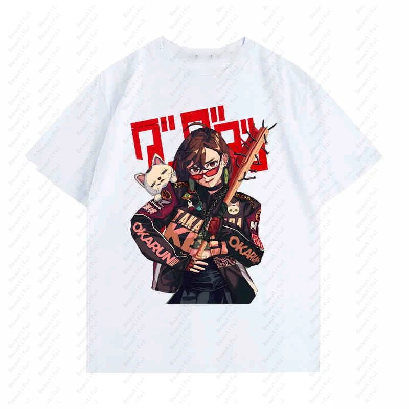 New Dandadan Supernatural Armed Dangda Dang Anime Ayase Peach Takakura Ken Short-Sleeved Men's And Women's Fashion T-Shirts