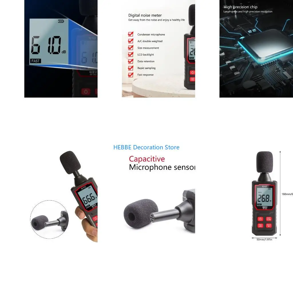 B0KC Advanced Digital Sound Analyzers Exceptional Precisions in Decibel Measurement & Analysis for Comprehensive Noise Test