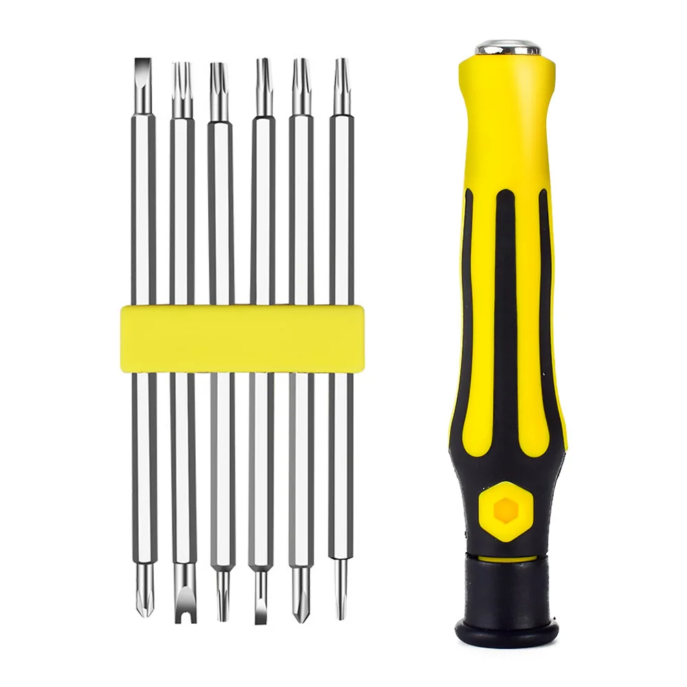 6pcs Screwdriver Set Insulated Magnetic Screwdriver Bit Hex Torx Screwdriver Bit Flat Hand Tool Safe