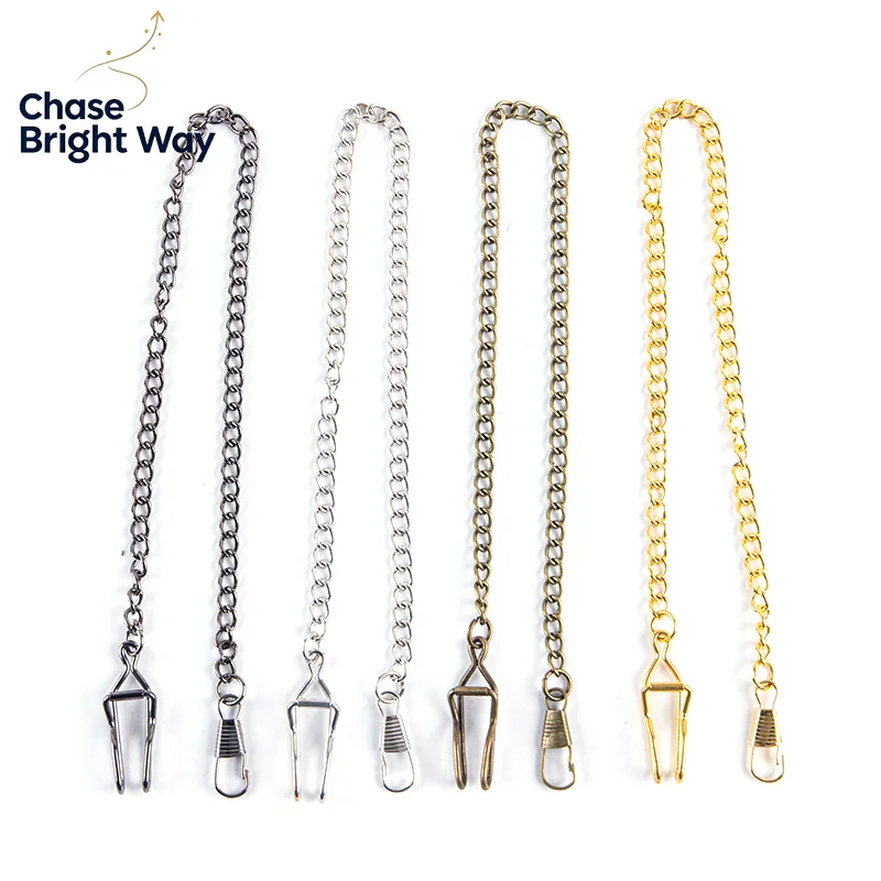 Pocket Watch Chain For Antique Quartz Vintage Pocket Watch Bronze Alloy Chain