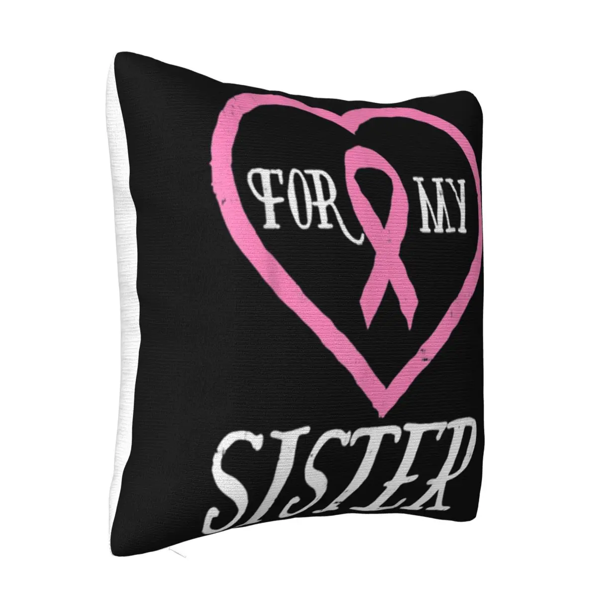 For My Sister Pink Ribbon Breast Cancer Awareness Support Science Steampunk Personalized Pillow Case