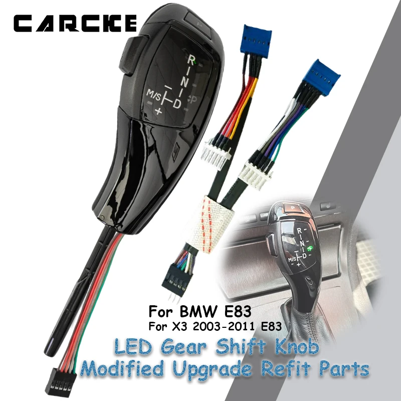 

Gear Shift Knob E83 For BMW X3 Car Interior Gear Shifter Lever Stick Tuning Modified Upgrade Accessories Comfortable Hand Feel