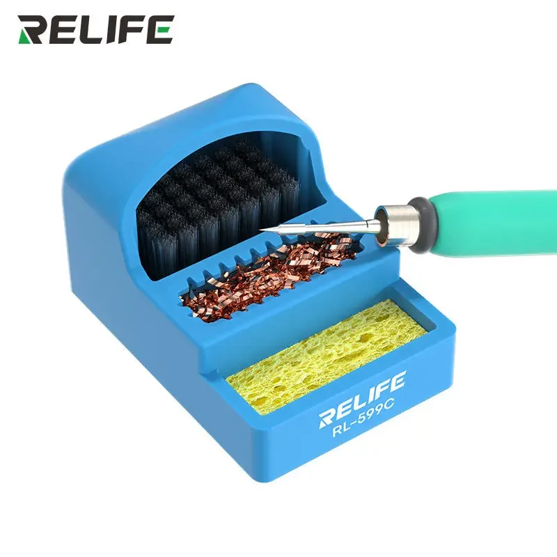 RELIFE RL-599C 3 in 1 Soldering Tip Cleaner 360° Cleaning without Dead Corners For Soldering Iron Heads of Different Models