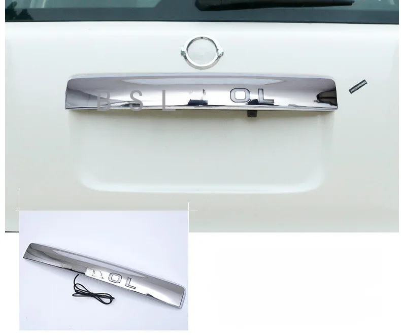 

For Nissan Patrol Y62 2016-2019 Armada Accessories LED light System Chrome Rear Trunk Lid Cover Brake light