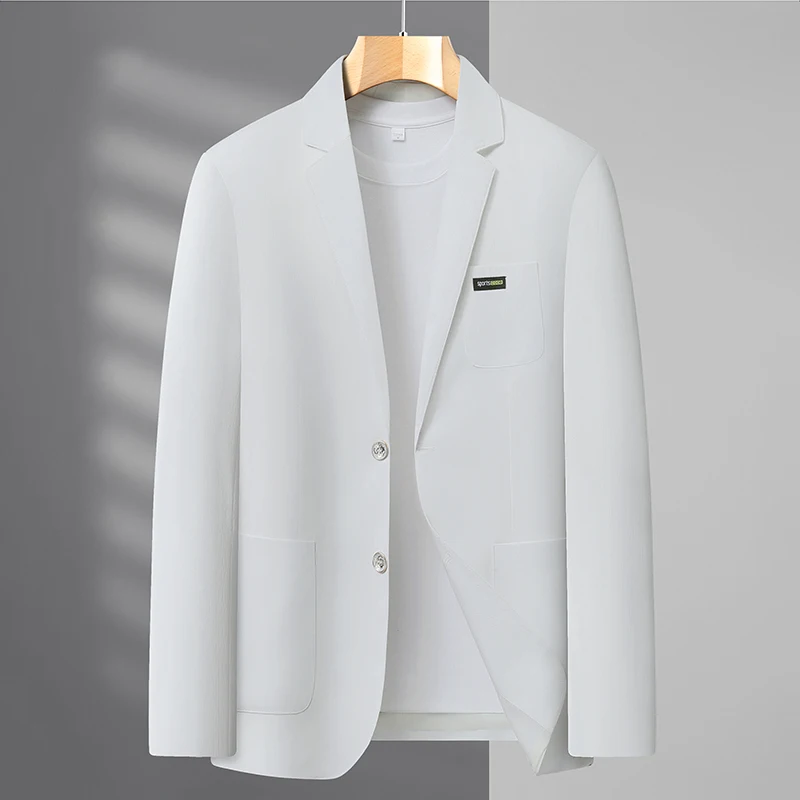 

2026 Spring/Summer New High-End Suit Jacket Men's Lightweight Soft and Breathable Fashion Business Casual Jacket Top