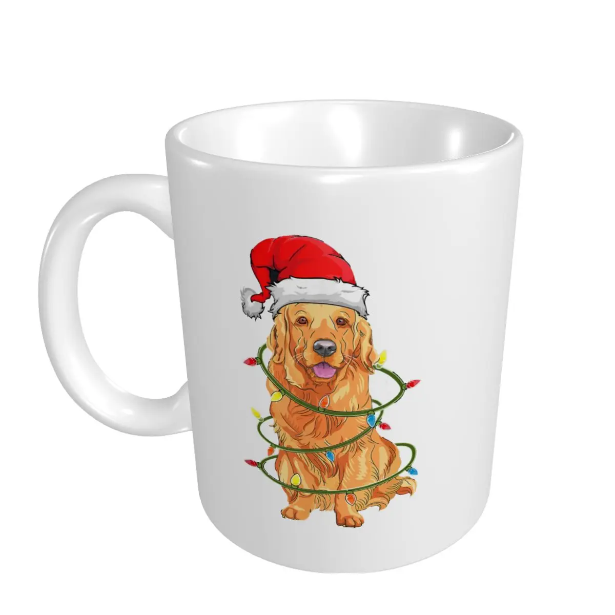 Mark Cup Mug Christmas Dog Christmas Golden Retriever Coffee Mugs Tea Milk Water Cup Travel Mugs For Office Home