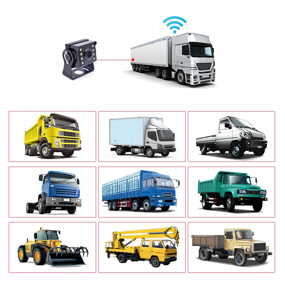 Car Heavy Duty Truck Universal 12v 4pin AHD 1080P Reversing Aid Backup Rear View Parking Assist Camera