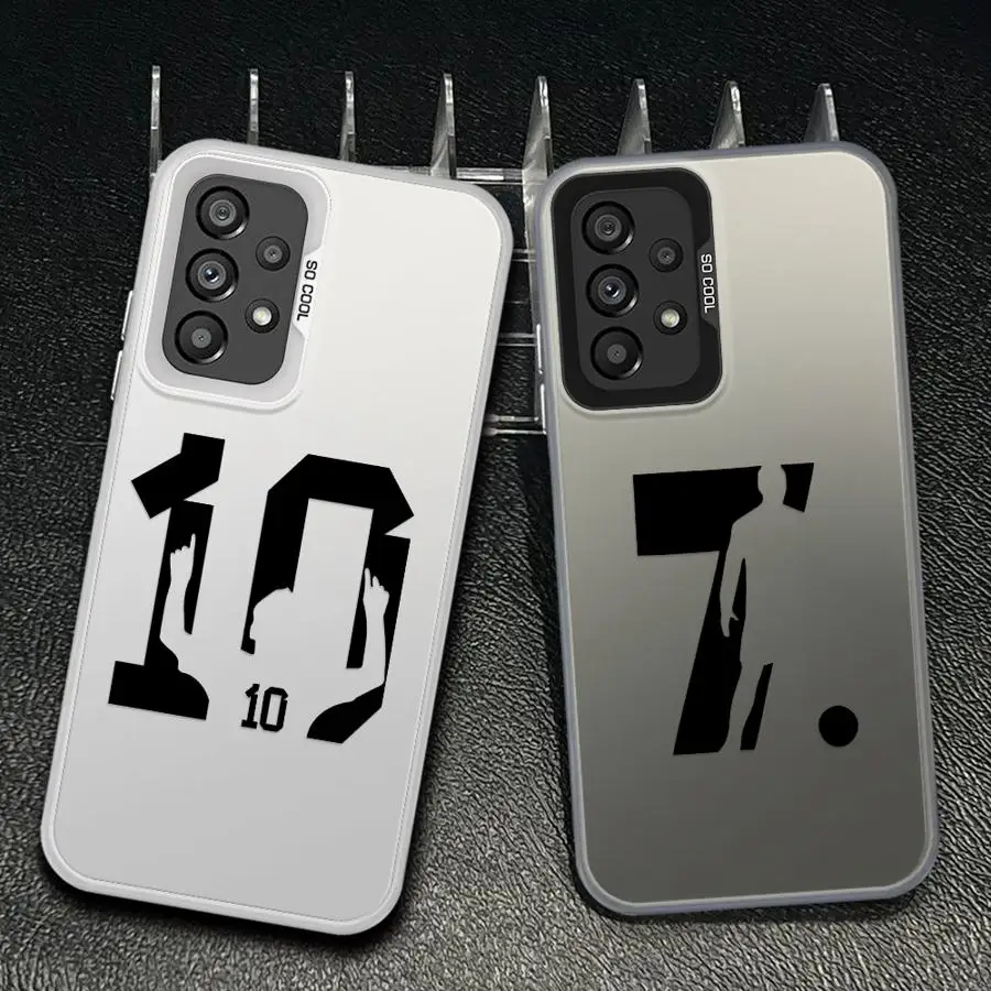 Phone Cover Case for Samsung Galaxy A37 A12 A15 A16 A57 A23 A35 A26 A31 A13 A14 A24 A25 A36 A17 A32 A34 Cartoon Football Number