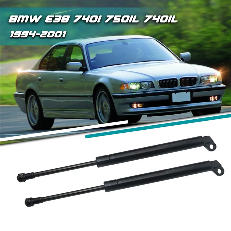 2pcs Rear Trunk Tailgate Gas Spring Struts Car Boot Shocks Lift Supports OEM Replacement For BMW E38 740i 740iL 750iL 1994-2001