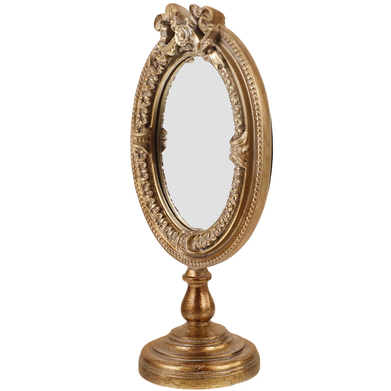 Makeup Mirror Desktop European Style Lightweight Decorative Vanity Mirror for Bedroom Table Dorm Makeup Vanities