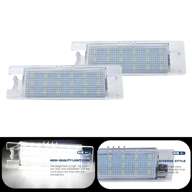 2Pcs Canbus LED Number License Plate Light For Opel Vectra C auch OPC/GTS 2002-2008 Vita (Japan) 2000-2006 Zafira B or Vauxhall - view 6