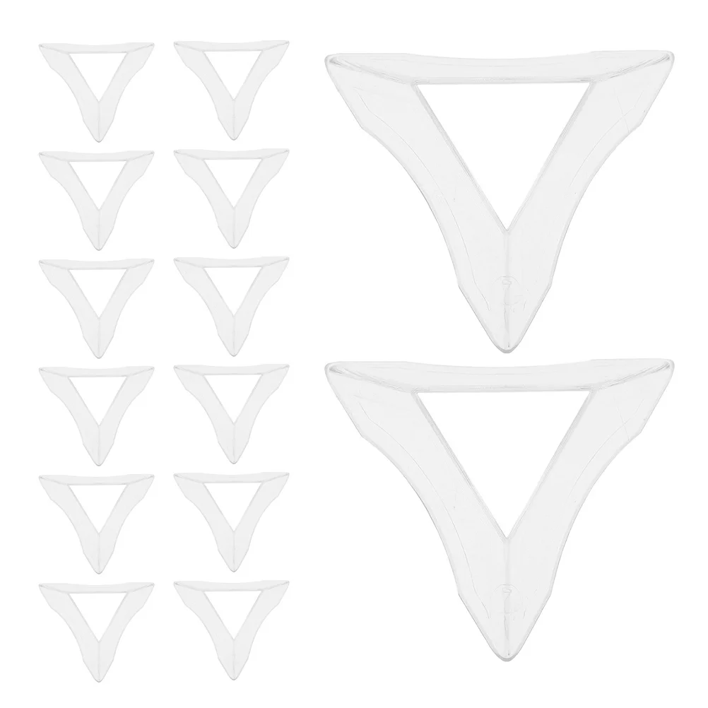 24 pezzi supporto per cubo trasparente base triangolare trasparente ad alta resistenza espositore stabile per treppiede per puzzle cristalli pietre preziose sfera rack