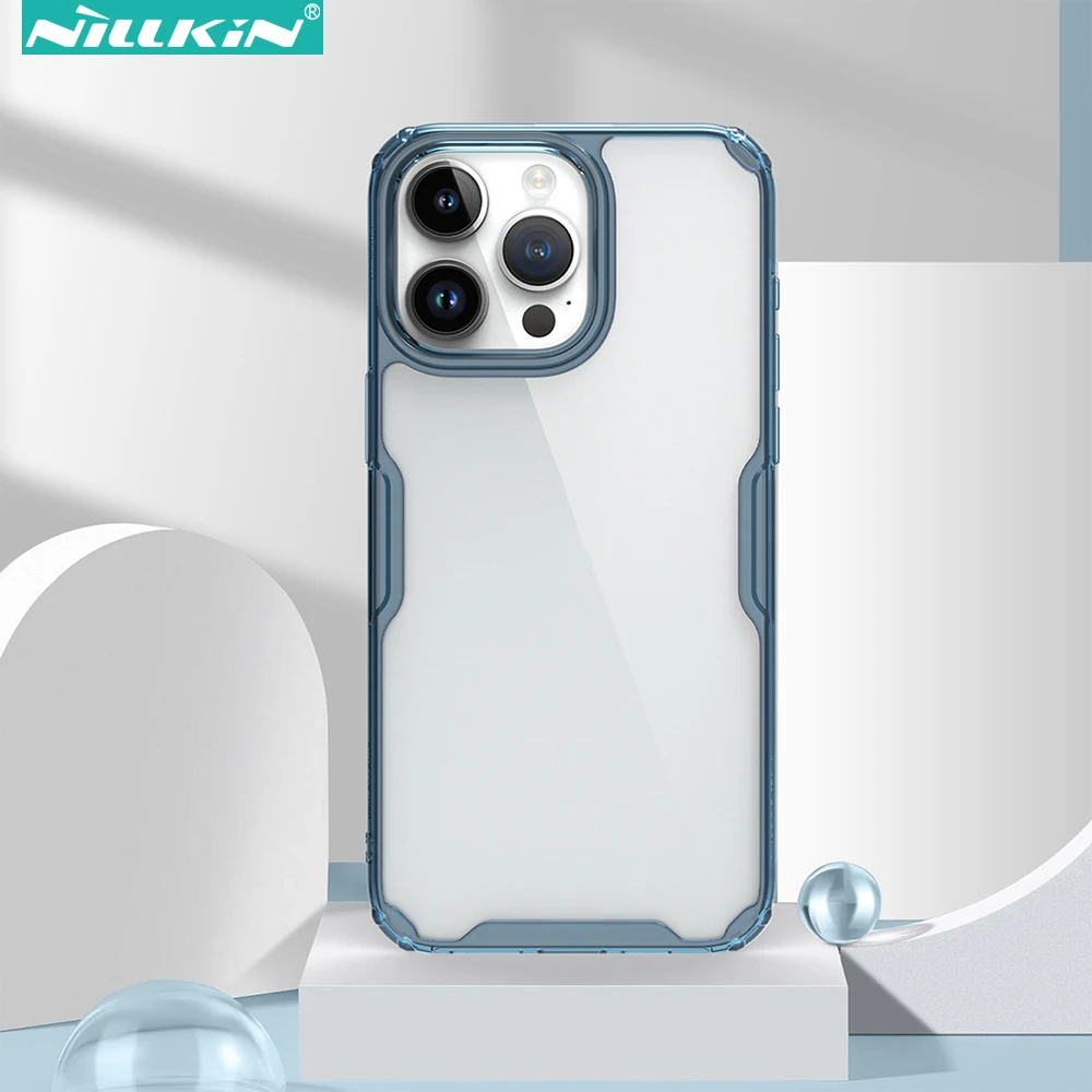 Nillkin TPU Case for iPhone 15 Pro Max / 14 Pro / 13 / 14 Plus, TPU+PC Anti-Drop Shockproof Case with Airbag Corners