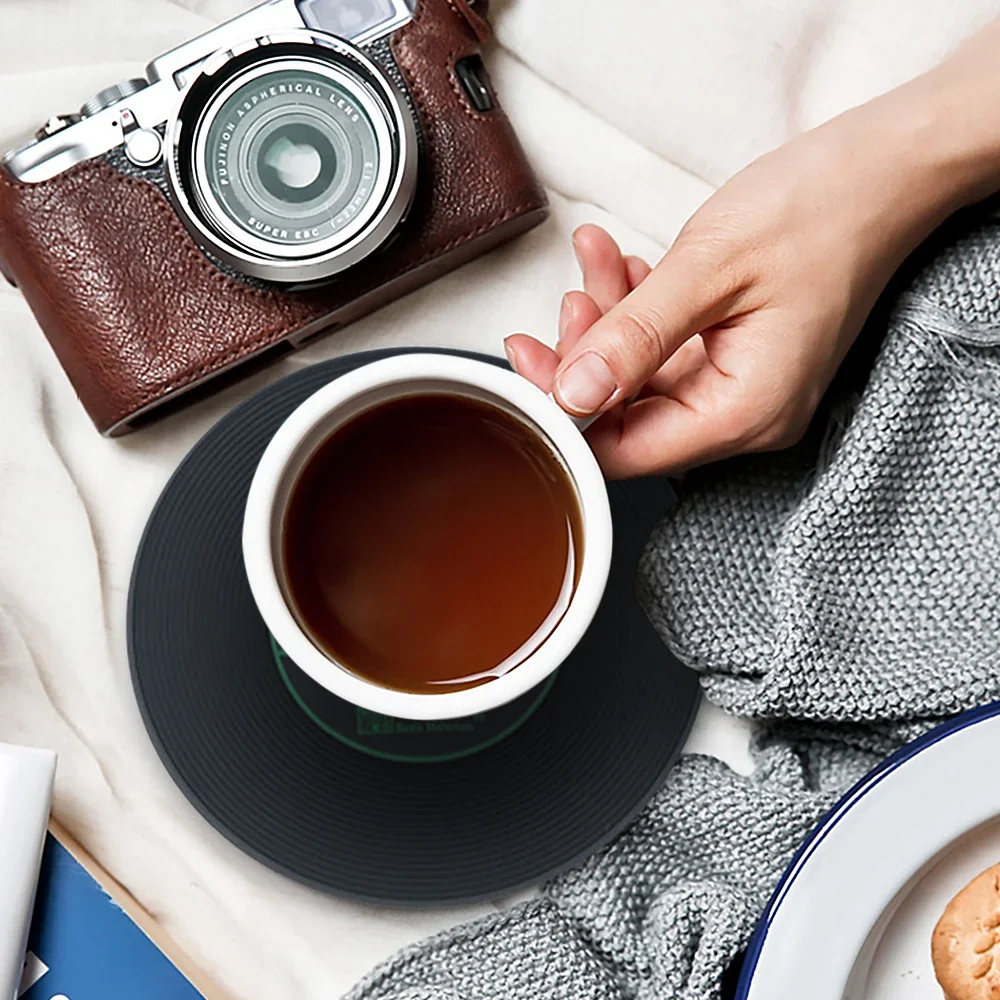 4/6 PCS Vinyl Record Table Drink Cup Mat Creative Coffee Heat Resistant and Antiskid Placemats for Coaster Mats & Pads