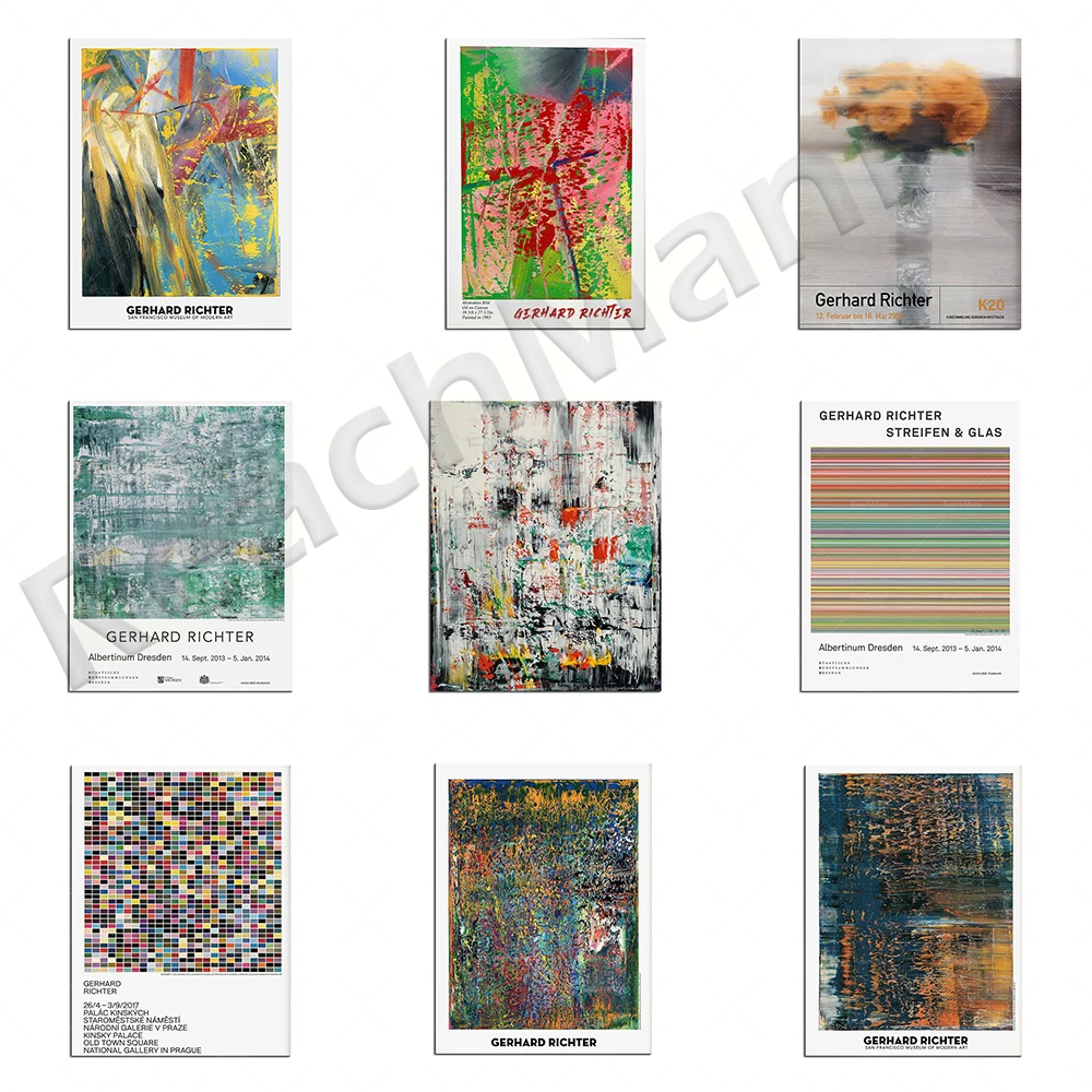 

Gerhard Richter Exhibition Poster, Abstract Gerhard Richter Art Print, German Art, High Quality Printable Poster